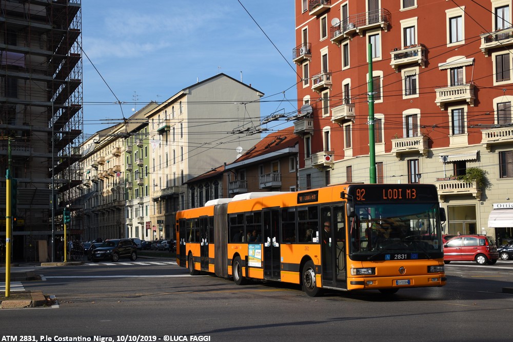 autobus cityclass atm 2831 milano linea 92