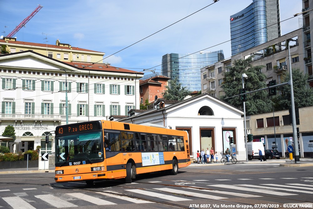 autobus cityclass atm 6037 milano linea 43