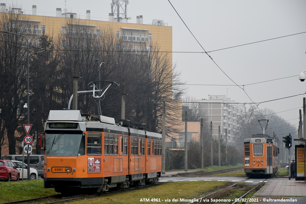 tram jumbotram atm milano 4961 linea 3