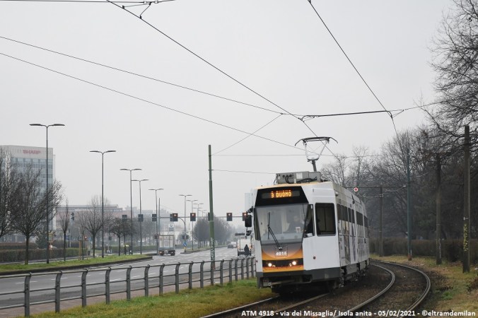 tram jumbotram atm milano revamping 4918 linea 3