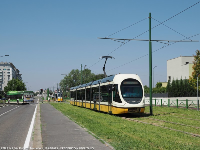 Primo collaudo della nuova metrotranvia 7 di&nbsp;Milano